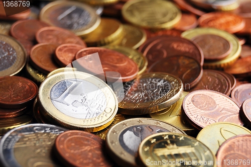 Image of euro money coins