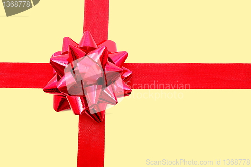 Image of Christmas Gift with ribbon