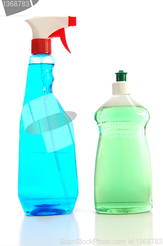 Image of isolated cleaning supplies