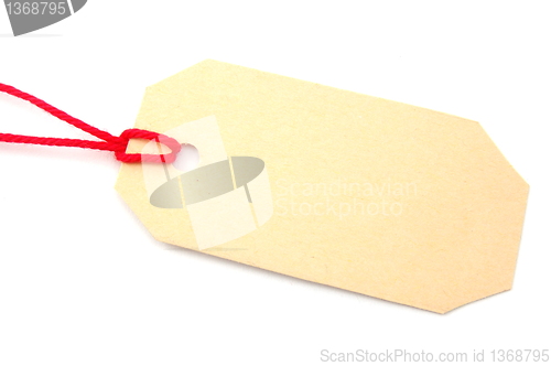 Image of blank price tag