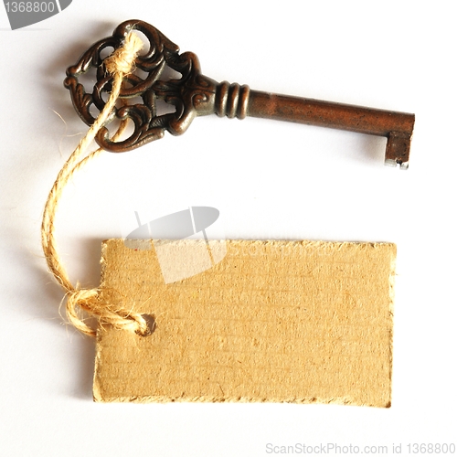Image of key with blank label