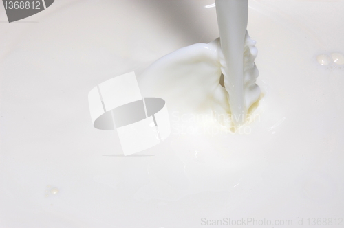 Image of splashing milk