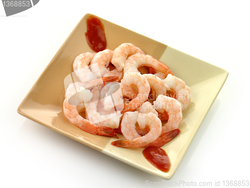Image of shrimps on a plate 