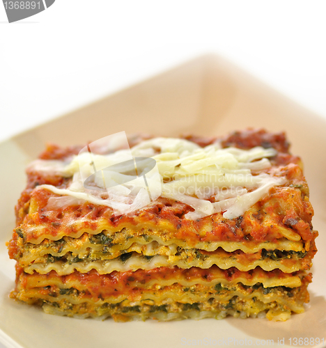 Image of lasagna with vegetables