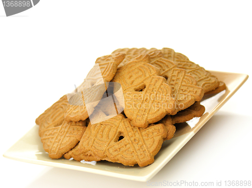 Image of spiced cookies on a plate 