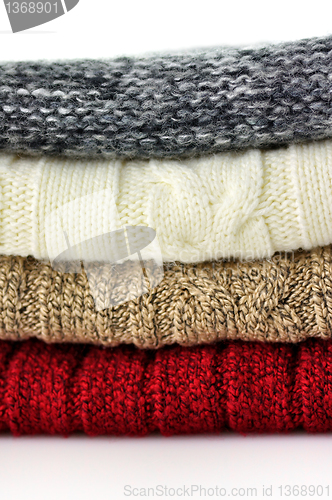 Image of Stack of sweaters