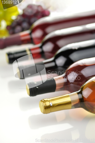 Image of assortment of wine bottles