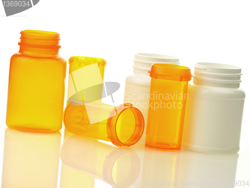 Image of Empty pill bottles 