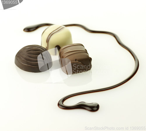 Image of chocolate candies assortment 