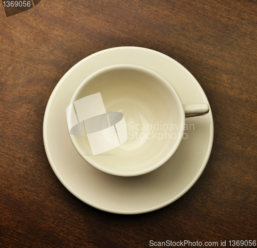 Image of empty white cup