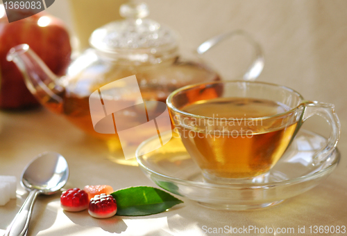 Image of fresh green tea