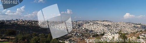 Image of Panorama of Jerusalem with Temple Mount
