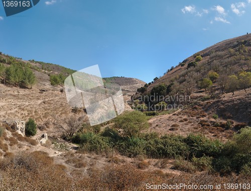 Image of Brown Mediterranean hills in autumn