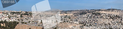 Image of Panorama of Jerusalem with Temple Mount