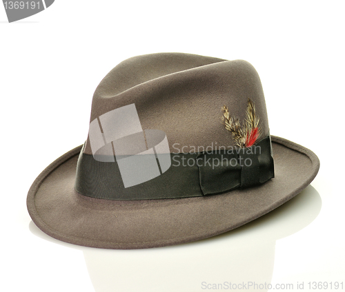 Image of vintage gray hat 