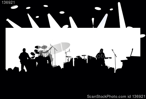 Image of Concert silhouette black and white