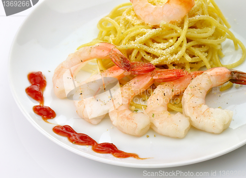 Image of Spaghetti with shrimps