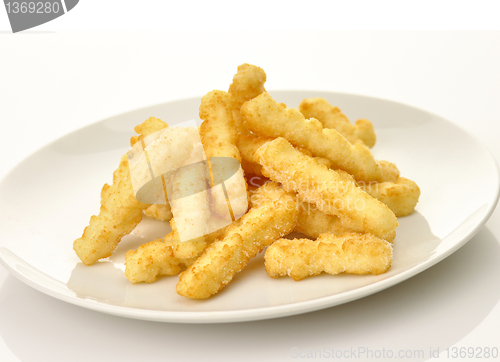 Image of fried potatoes in a white plate