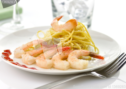 Image of Spaghetti with shrimps