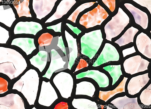 Image of painted glass background