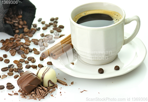 Image of white cup of coffee