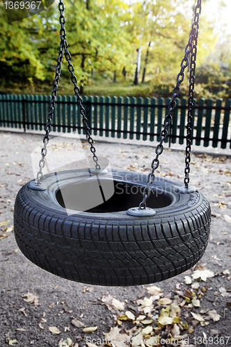 Image of Empty Swing in a morning light