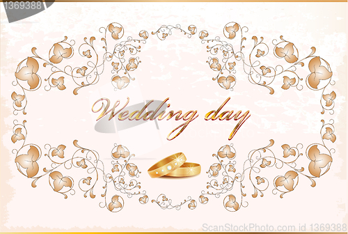 Image of Vintage wedding card.