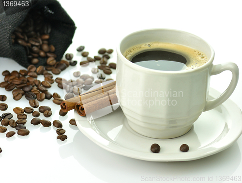 Image of white cup of coffee 