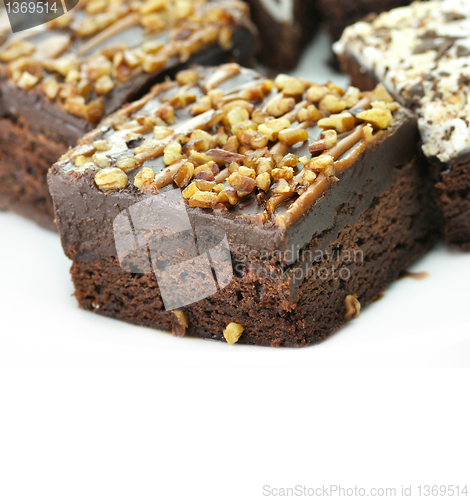 Image of brownies close up