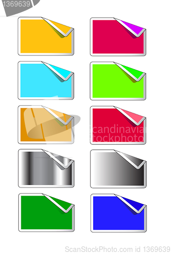 Image of empty color labels