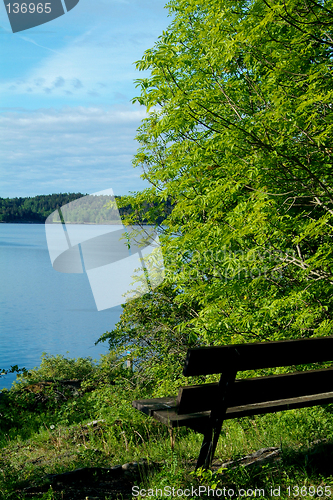 Image of Bench with seaview