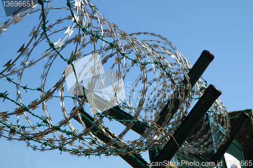 Image of barbed wire background