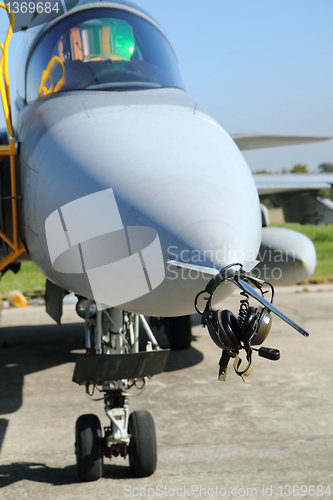 Image of airplane and head phones 