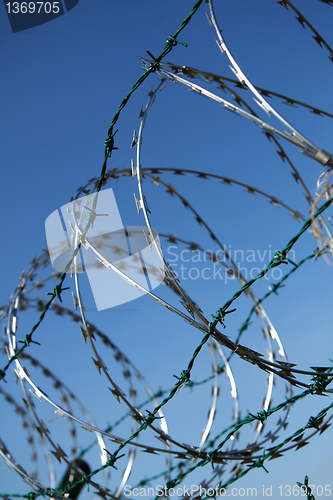 Image of barbed wire background