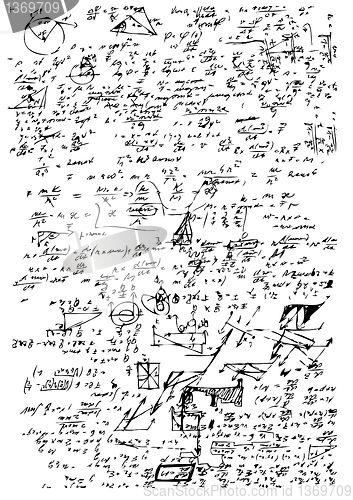 Image of math symbols from the high school 