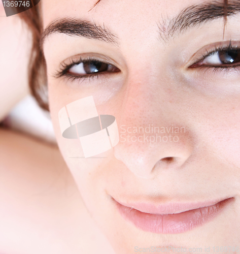 Image of Attractive smiling woman portrait 