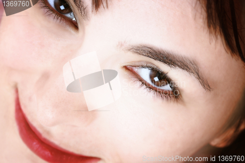 Image of Beautiful young woman face. 