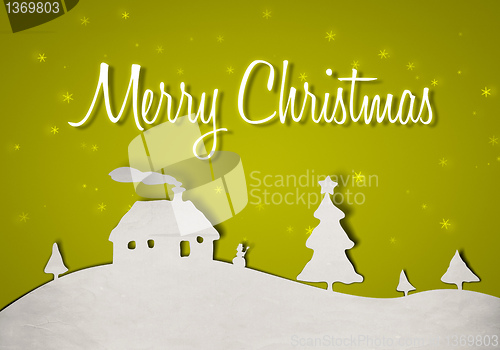 Image of green christmas card