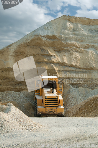 Image of Bulldozer in quarry