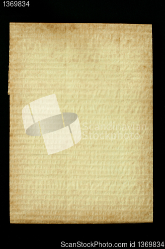 Image of Old worn paper folded