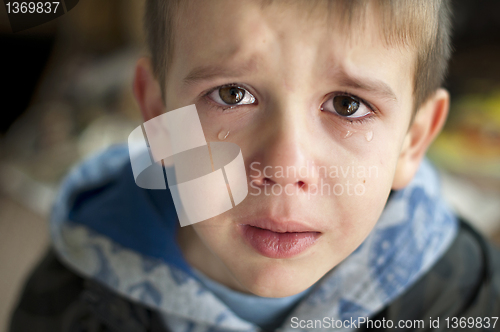 Image of Sad child who is crying