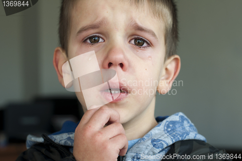 Image of Sad child who is crying