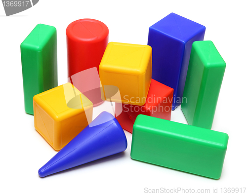 Image of color blocks - meccano toy