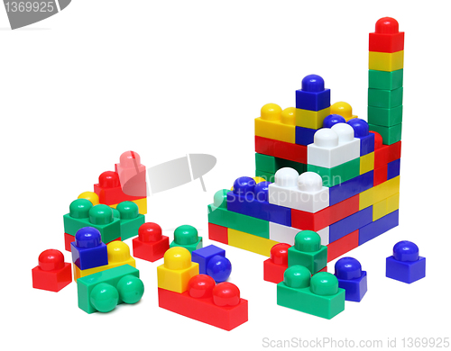 Image of house of blocks - meccano toy