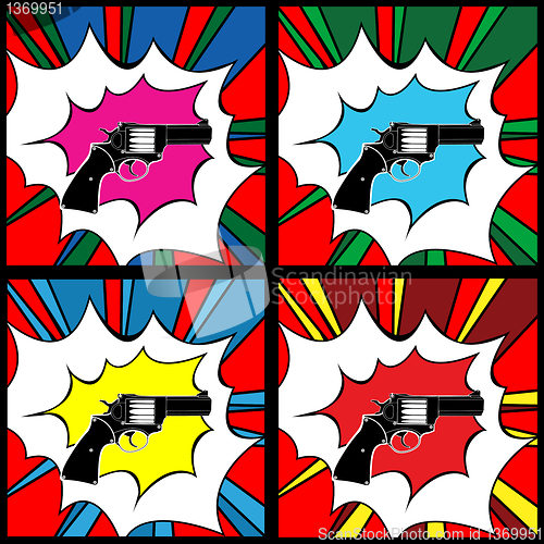 Image of Pop art pistol