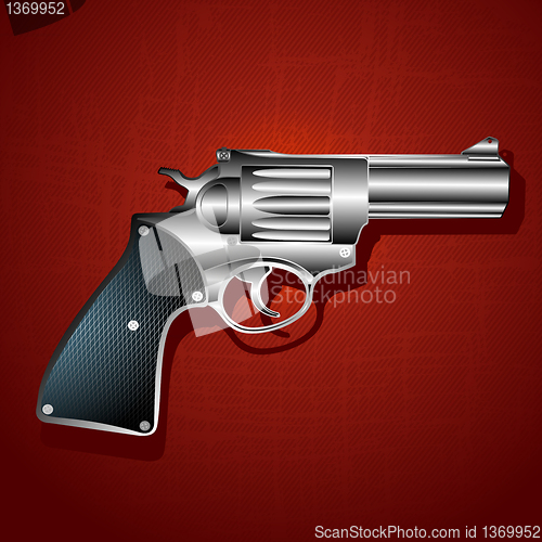 Image of Grunge hand gun background