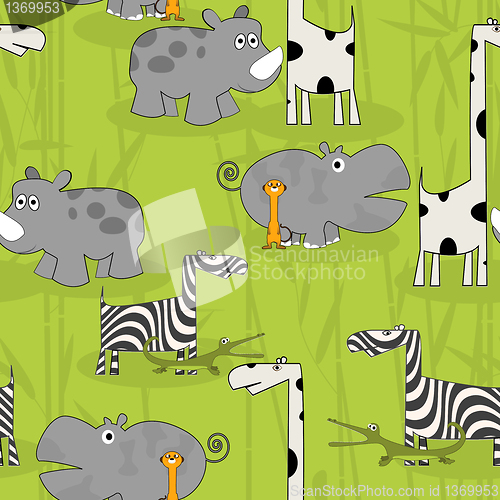 Image of Wild animals pattern