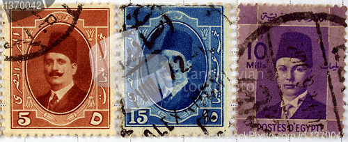 Image of Egyptian stamps