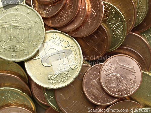 Image of Euro coins background