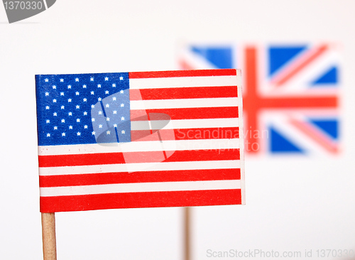 Image of British and American flags